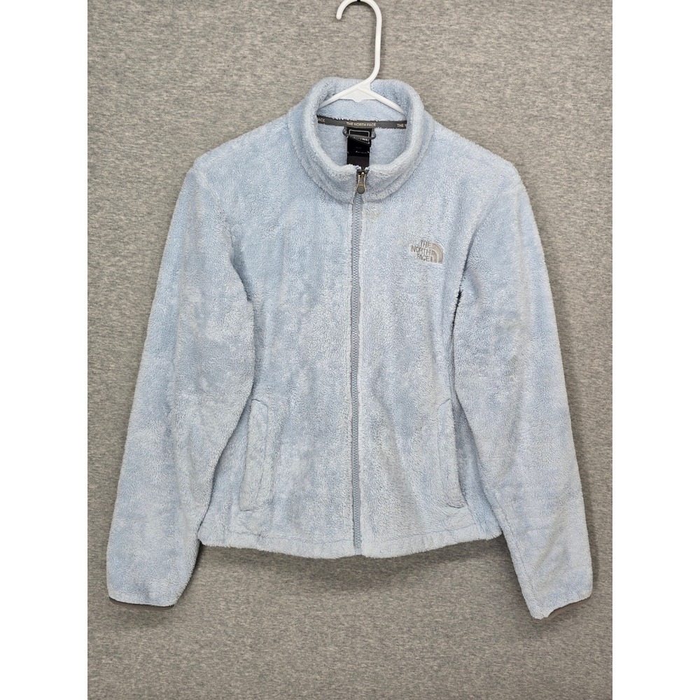 The North Face Osito Fleece Jacket Light Blue Full Zip Women Size Medium